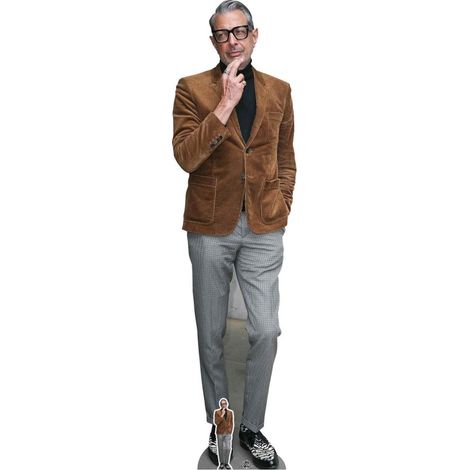 Figurine en carton Jeff Goldblum (veste marron et chassures croco) 194 cm (1/5)