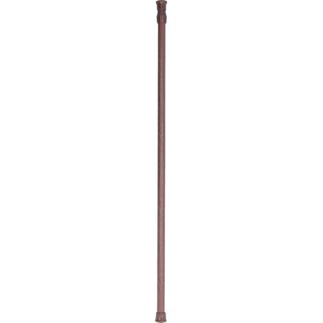Barre de tension télescopique en acier à haute teneur en carbone pour rideaux de fenêtre, usage salle de bain et cuisine. (1/5)