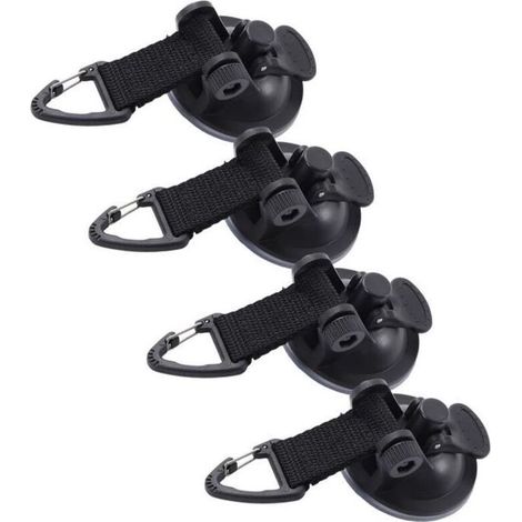 Duokon ventouses robustes 4 pièces voiture tente ventouse haute résistance léger facile à installer Portable ventouses pour (1/4)