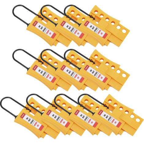ÉTIQUETTES DE VERROUILLAGE ÉLECTRIQUE 3MM AVEC ATTACHES EN NYLON ISOLANT POUR SÉCURITÉ ÉNERGÉTIQUE (1/5)
