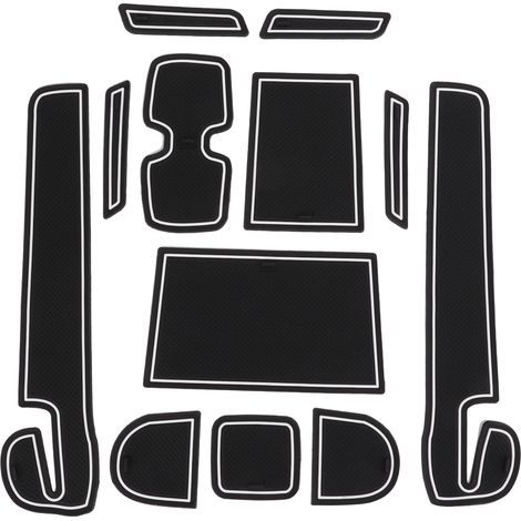 Tapis de sol Suzuki Swift 2018-2020, set 2 pièces noir et blanc (1/5)