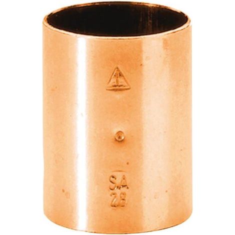 manchon à souder en cuivre - femelle / femelle - diamètre 22 mm - sachet de 10 (1/2)