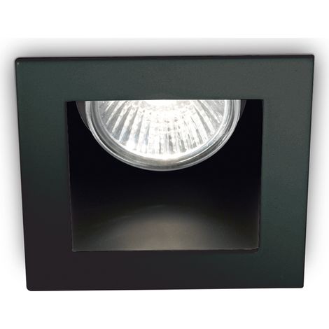 Faretto Incasso Moderno Funky Metallo Nero 1 Luce Gu10 (1/2)