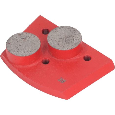 Set mit 3 Diamantschleifblöcken für Beton- und Zementböden, 2 Segmente, Körnung 30, rot, zum Schleifen und Streichen (1/5)