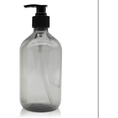 500ml Distributeurs De Savon (gris), Flacon Pompe Pression En Plastique Vide, Rechargeable, Pour Huiles Essentielles, Lotions, Shampoings Et Aprs (1/5)