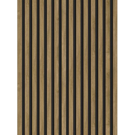 Mexen Lam-F Akustik-Wandlamellen 275 x 31,5 cm, Filz 6 mm, Klassische Eiche - S105-275317-2812-072 (1/5)
