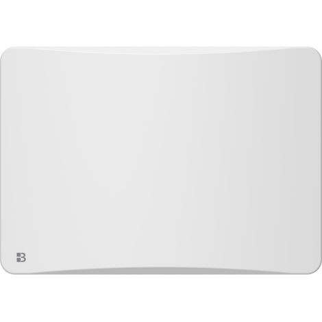 Radiateur électrique fixe à inertie sèche céramique avec thermostat interchangeable 1000W Bestherm OVEO horizontal blanc (1/5)
