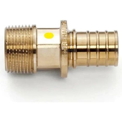 Racor rehau latón 25 mm rosca R 12