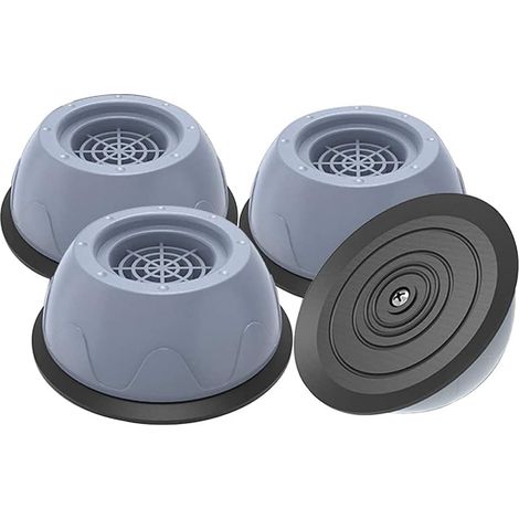 LYCXAMES -- Lot de 4 patins en caoutchouc anti-vibrations pour machine à laver et sèche-linge SOEKAVIA (1/5)