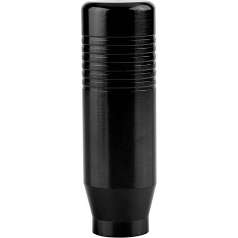 Palanca de cambios universal de aleación de aluminio YUYTE con 3 adaptadores para coches con transmisión manual, 5 colores (NEGRO) (1/5)