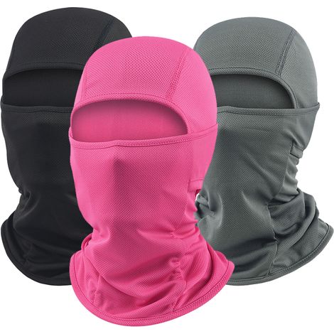 Masque de ski 3 pièces, cagoule intégrale pour hommes et femmes, coupe-vent, protection solaire, respirant