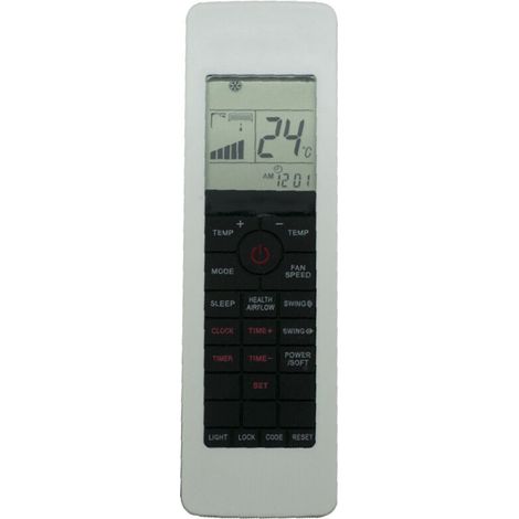 Télécommande Climatiseur Universelle - Compatible Modèles YOK G - Fonctionne Avec 2 Piles AAA - 1 Pièce (1/4)