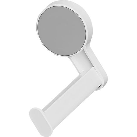 Porte-Rouleau en Abs Mural sans Perçage de Papier Toilette Blanc Installation Murale, Design Gain de Place, Usage Salle de Bain, Finition Épurée (1/5)