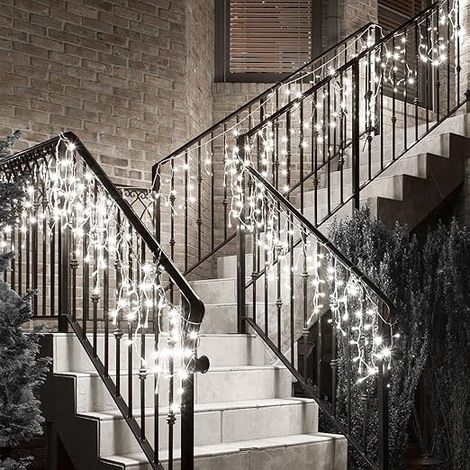Cascata di Luci LED 4x0,60 Metri per Interni ed Esterni - COLORE LED: BIANCO FREDDO (1/5)