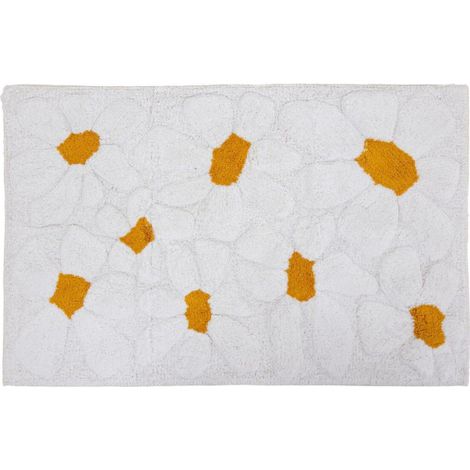Tapis Déco Tufté "Daisy" 60x90cm Blanc (1/2)