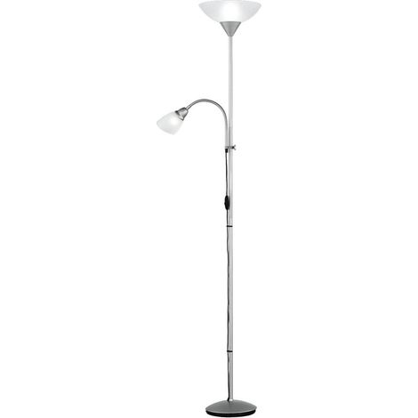 Reality R4393-87 Lampadaire Métal/Plastique E27 Blanc (1/5)