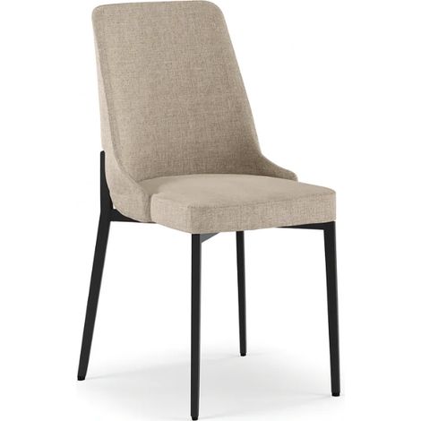 Charm, Set di 4 sedie in tessuto Beige (48cm X 58.5cm H. 89cm)  Duzzle (1/5)