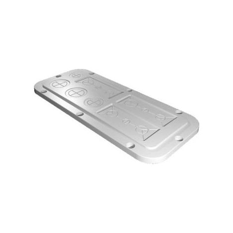 Rittal AX 2562.200 placa de plástico gris 14,9x33,9 cm
