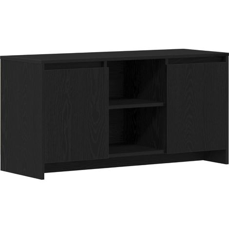Maison Exclusive - Meuble TV Chêne noir 102 x 37,5 x 52,5 cm Bois d'ingénierie