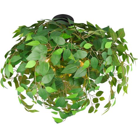 Plafoniera, metallo e plastica, verde, D 70 cm, Leavy (1/2)