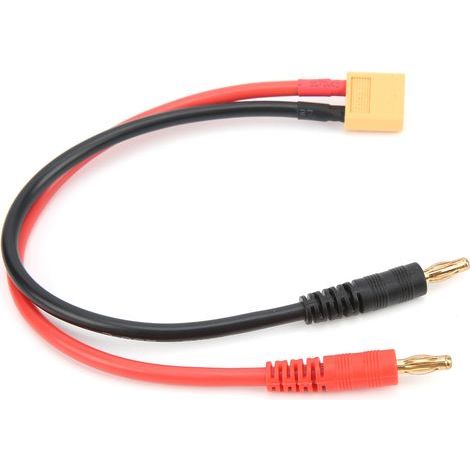 Câble adaptateur XT60 mâle de 22 cm vers fiche banane 4 mm, calibre 12 AWG, pour chargeur de batterie LiPo B6 (1/5)