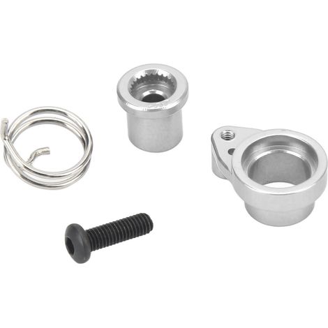 Bras de servo d'amortissement 25T en alliage d'aluminium usiné CNC, bras d'amortisseur de rechange pour voitures RC Traxxas, couleur titane (1/5)
