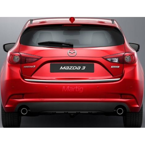Mazda 3 III HB BM 13 - Embellecedor cromado de la tapa del maletero (1/5)