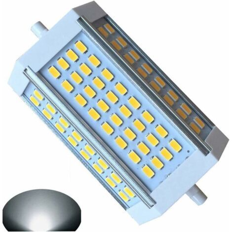 30W R7s Dimmable 118MM ampoule led Blanc Froid 6000K J118 projecteur double extrémité 3000lm équivaut à 300W ampoule halogène pour maison, salon, balcon, bureau, hôtel, restaurant, etc(1pcs) [Classe é (1/4)