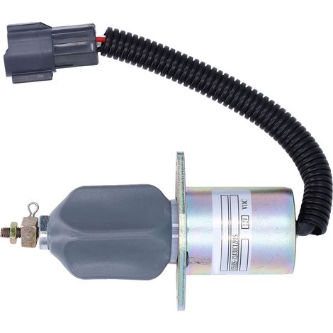 Électrovanne d'arrêt de carburant/électrovanne de coupure d'huile pour Hyundai R210-5 R60-5 R335-7 12V 1751ES-12A3UC12BIS (1/5)