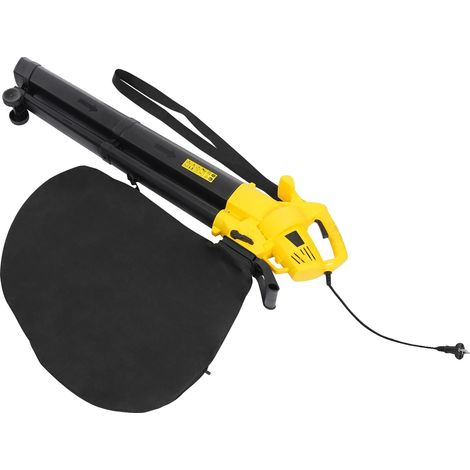 Souffleur de feuilles électrique, souffleur et aspirateur 2-en-1, grand volume d'air, Jaune (1/2)