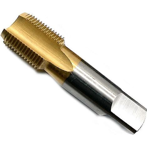 1 taraud NPT, taraud conique pour filetage de tuyauterie, taraud américain pour filetage de tuyauterie NPT 1/4, taraud hélicoïdal HSS contenant du cobalt (1/5)