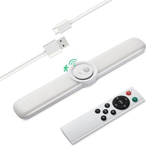 Lampe de veilleuse créative à LED avec capteur de mouvement, télécommande, adaptée aux bébés et aux mamans, pour chambre à coucher, placards, USB, batterie 1600 mAh deng ALOVEZ (1/2)