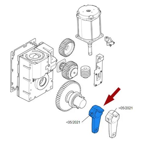 came pièce détachée bras transmission réducteur gt8 88003-0110 (1/3)