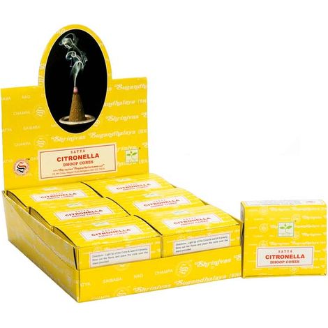 Cônes Dhoop à la citronnelle- Vendu par 1