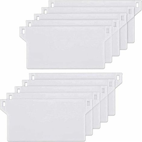 10pcs Plaque de Lestage Store Californien Poids Lest Stores Verticaux Plaque Lestage Store Lamelle Verticale 127mm Pièce Rechange Blanche (1/5)