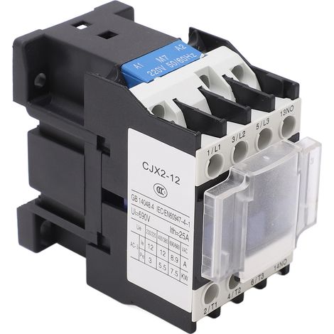 Contacteur Électrique 220V AC Haute Sensibilité, ABS Renforcé, Contacts Argentés, Industriel, Commutation Fiable (1/5)