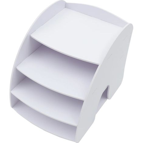 Cassetto portadocumenti, design salvaspazio, struttura resistente, BIANCO (1/2)