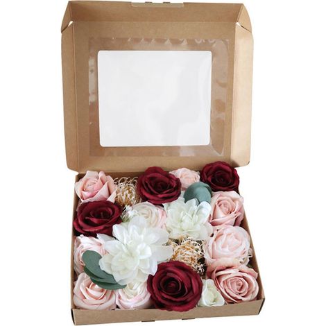 Fleurs Artificielles pour Bouquets de Mariage DIY, Décoration de Table et Centre de Table pour Baby Shower et Décoration d'Intérieur (1/4)