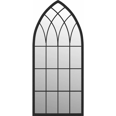 Maison Exclusive - Spiegel Schwarz 70x30 cm Eisen für den Innenbe (1/5)