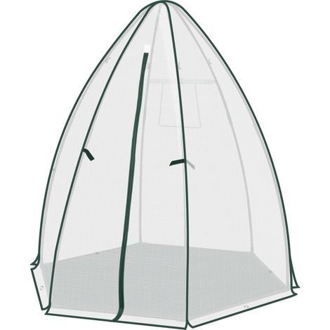 Serre de jardin 160 x 180 x 160 cm avec bâche PE et structure en acier (1/5)