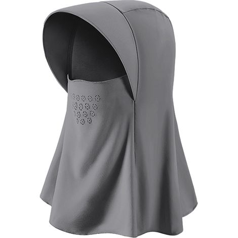 Masque Solaire - Protection UPF 50+ - Tissu En Nylon Glacé - Ajustable Avec Cordons Réglables - Pour Activités Extérieures - 1 Pièce (1/5)