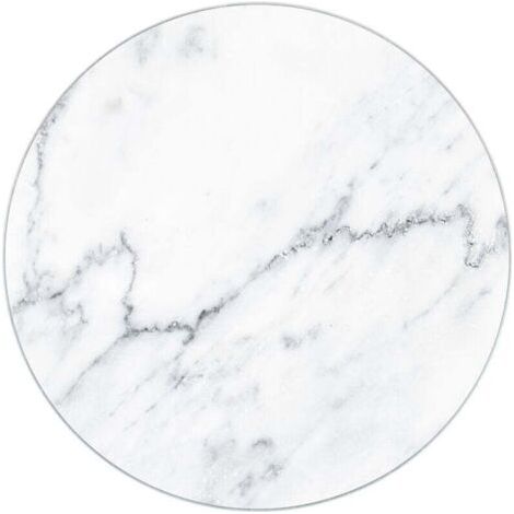 QORVA-Dessous de plat, dessous de plat en verre, design marbre, Verre, ø20 cm, Gris