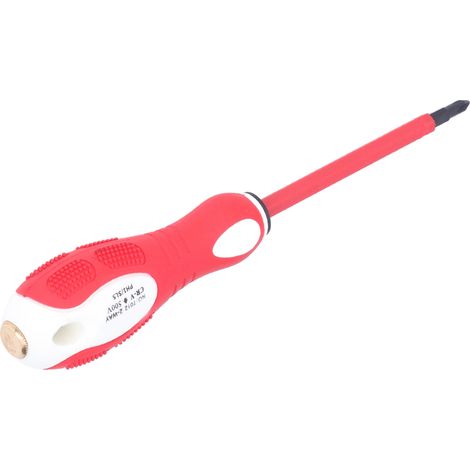 Elektriker-Schraubendreher, Isolierkleber, Kupfer, Doppelfunktions-Elektrostift, 500 V, Kreuzschlitz PH1/SL5 (1/5)