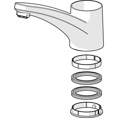 Hansa Auslauf 59912711 Ausladung 203mm Chrom