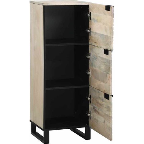 Buffet，Meubles et étagères de rangement pour médias Blanc et Noir CFW288781 (1/5)