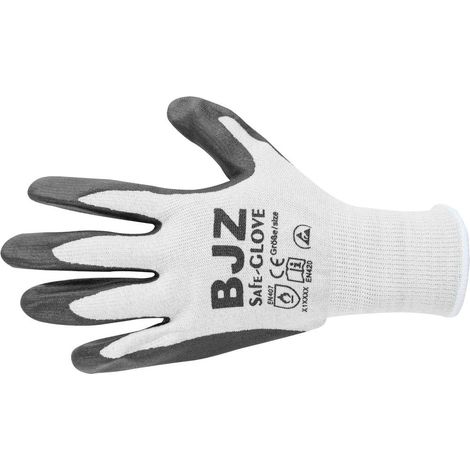BJZ A-64485 Gant antistatique (ESD) résiste à la chaleur Taille du vêtement: XL Polyamide, Fibres carbonisées