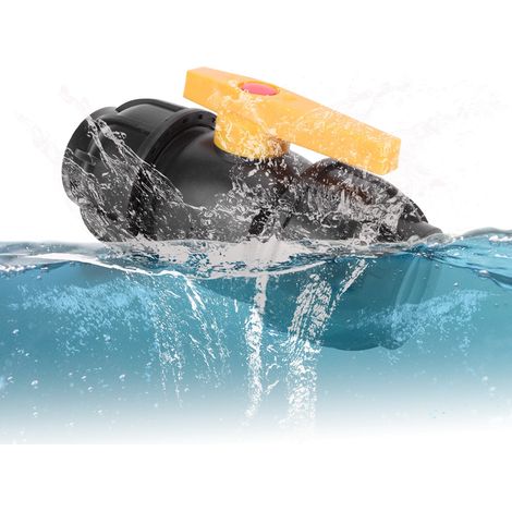 Raccord de vanne à bille en plastique PE de 50 mm de diamètre - Accessoires pour tuyauterie d'eau (1/5)