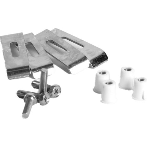 Set de 4 pattes de fixation pour évier sous plan – Compatible éviers Franke – Installation facile et rapide – Pour cuves sous plan