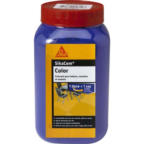 SIKA SikaCem Color Zement, Kalk und Gipspulver Farbe - Blau - 700g