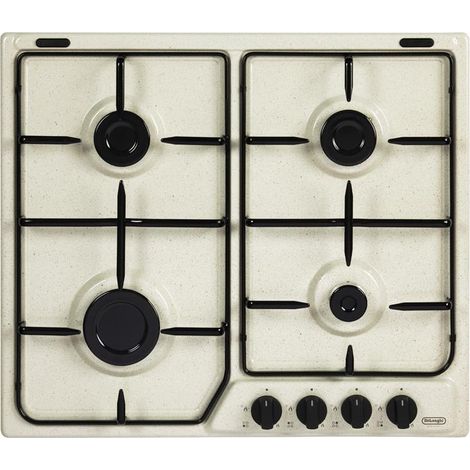 Placa de gas empotrada DeLonghi SF 46 ASV color arena con 4 quemadores